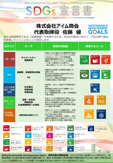SDGs宣言
